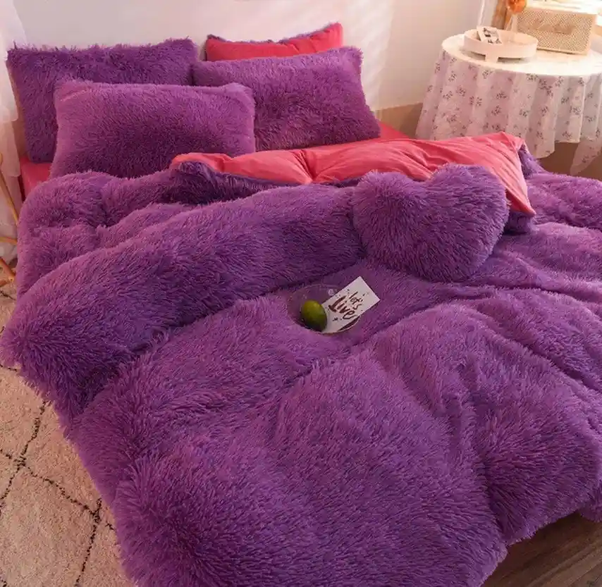 Luxury Fluffy Bedsheet Combo Set